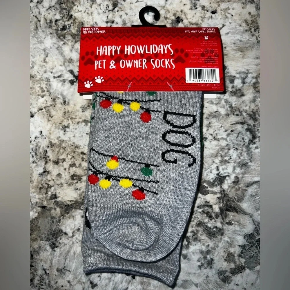 NWT Christmas Pet and Owner Socks